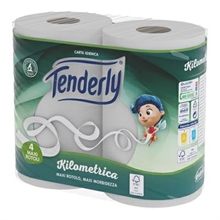 CARTA IGIENICA TENDERLY KILOMETRICA 4PZ