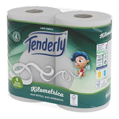 CARTA IGIENICA TENDERLY KILOMETRICA 4PZ