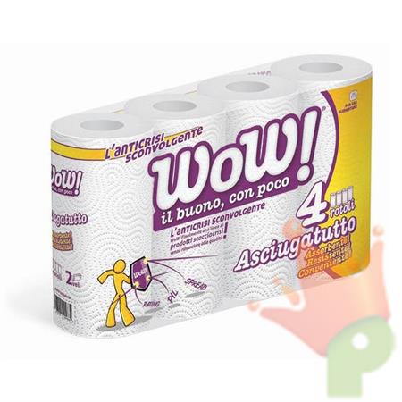 ASCIUGATUTTO 4 ROTOLI 2 VELI