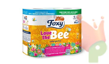 FOXY IGIENICA 4 ROTOLI 2 VELI LOVE THE BEE