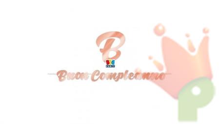 FESTONE SCRITTA MAXI BUON COMPLEANNO ROSA GOLD