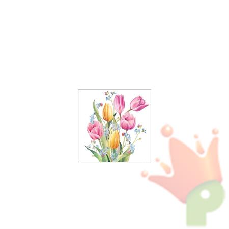 TOVAGLIOLI BOUQUET TULIPANO 25X25 CM 20 PZ