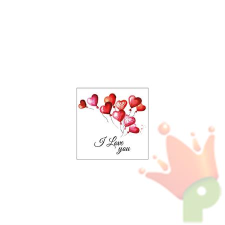 TOVAGLIOLI LOVE BALLONS 25X25 CM 20 PZ
