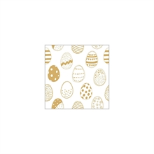 TOVAGLIOLI UOVA DI PASQUA ORO 33X33 CM 20 PZ