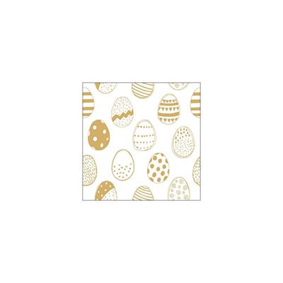 TOVAGLIOLI UOVA DI PASQUA ORO 33X33 CM 20 PZ
