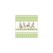 TOVAGLIOLI EASTER MUSIC GREEN 33X33 CM 20 PZ