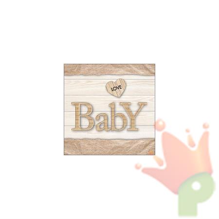 TOVAGLIOLI BABY LOVE NATURE 33X33 CM 20 PZ