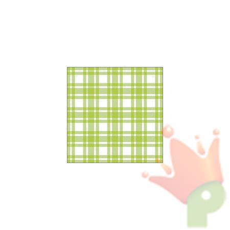 TOVAGLIOLO MOTIVO QUADRI VERDE 33X33 CM 20 PZ
