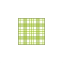 TOVAGLIOLO MOTIVO QUADRI VERDE 33X33 CM 20 PZ