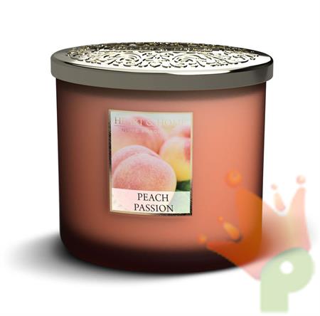 CANDELA HEART & HOME 220 G 2 STOPPINI PEACH PASSION