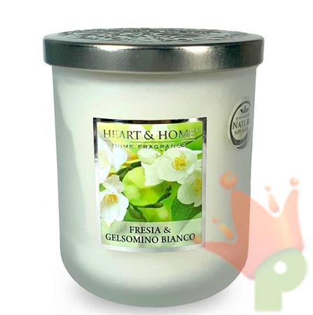 CANDELA HEART & HOME 115 G FRESIA E GELSOMINO BIANCO