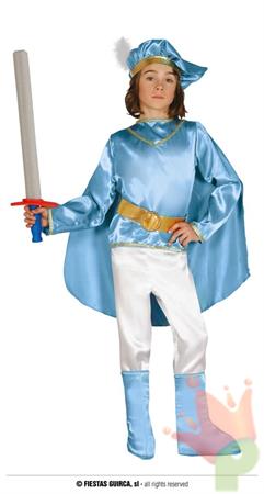 COSTUME PRINCIPE AZZURRO BAMBINO 7-9 ANNI