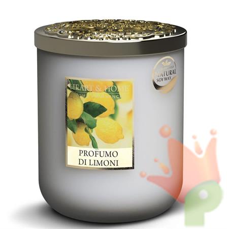 CANDELA HEART & HOME 110 G PROFUMO DI LIMONI