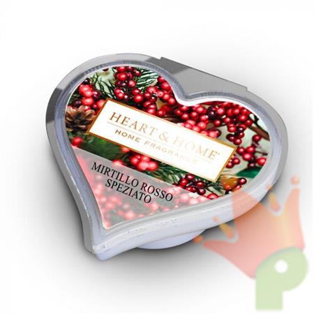 CIALDA IN CERA  DI SOIA HEART & HOME 26G MIRTILLO ROSSO SPEZIATO