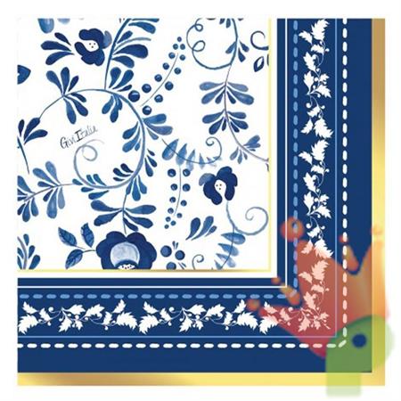 TOVAGLIOLI BLUE GRACE 3 VELI 33X33 CM 16 PZ