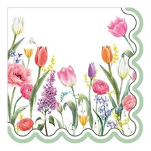 TOVAGLIOLI CHAMP FLEURI CON SMERLO 33X33 CM 16 PZ