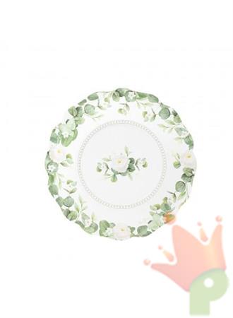PIATTI ROMANTIC GREEN 21 CM 8 PZ