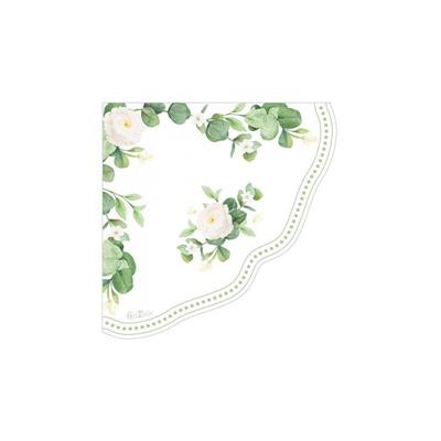 TOVAGLIOLI ROMANTIC GREEN 33X33 CM 16 PZ