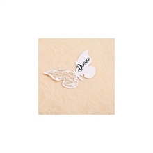 SEGNAPOSTO PERLATI FARFALLE IN CARTONCINO 10X7 CM 6 PZ
