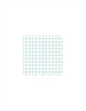 TOVAGLIOLI CON SMERLO VICHY MINT 33X33 CM 16 PZ