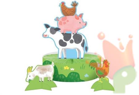 CENTROTAVOLA IN CARTA ANIMALI FATTORIA 3 PZ