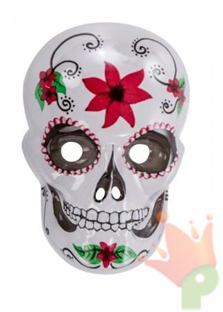 MASCHERA TESCHIO MESSICANO TRASPARENTE
