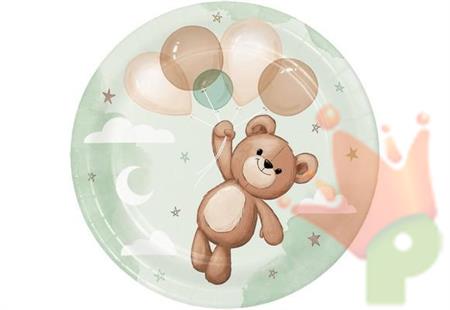 PIATTI CARTA BABY ORSETTO 18 CM 8 PZ