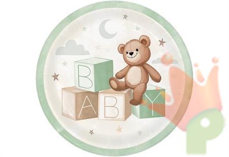 PIATTI IN CARTA BABY ORSETTO 23 CM 8 PZ