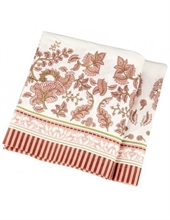 TOVAGLIA EFFETTO TESSUTO 140X240 DECORO ROSA