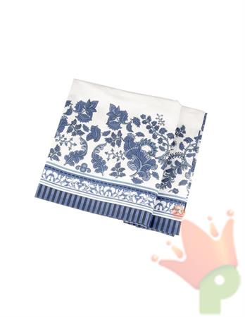 TOVAGLIA EFFETTO TESSUTO 140X240 CM DECORO BLU