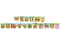 FESTONE ANIMALI GIUNGLA BUON COMPLEANNO