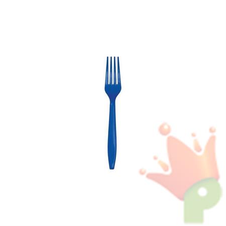 FORCHETTE DI PLASTICA BLU 24 PZ