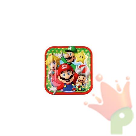 PIATTI SUPER MARIO 17,7 CM 8 PZ