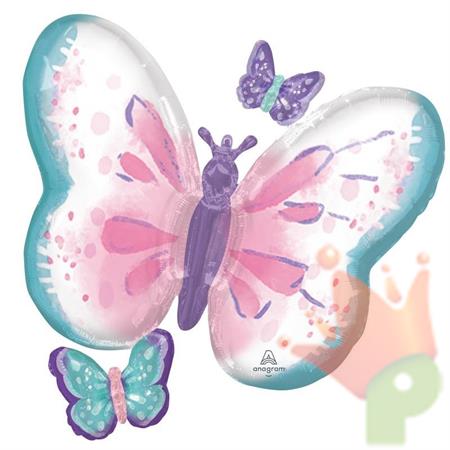 PALLONCINI SUPERSHAPE FARFALLE 73X71 CM