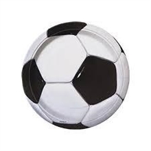 PIATTI DI CARTA PALLONE CALCIO 8 PZ 18 CM