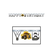 FESTONE HAPPY BIRTHDAY VEICOLI DA COSTRUZIONE 2,4 MT