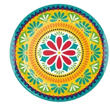 PIATTI IN CARTA FIESTA POTTERY 22 CM 8 PZ