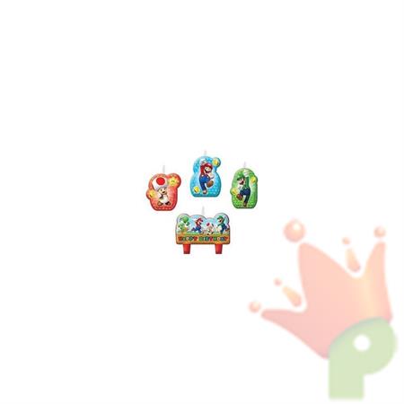 CANDELINA SUPER MARIO 4 PZ