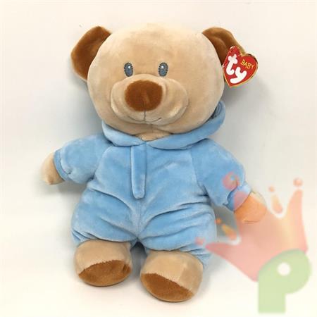 PELUCHE BABY TY ORSETTO CON PIGIAMA AZZURRO 28 CM
