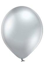 PALLONCINO 12INCH 30 CM GLOSSY SILVER 50 PZ