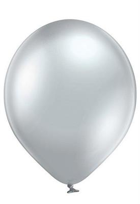 PALLONCINI 5INCH 12 CM GLOSSY SILVER 100 PZ