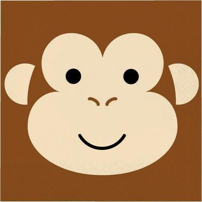 TOVAGLIOLI 33X33 MONKEY ANIMAL FACES 16 PZ