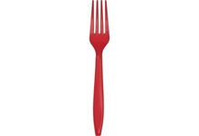 FORCHETTA 18 CM ROSSA 24 PZ
