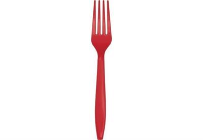 FORCHETTA 18 CM ROSSA 24 PZ