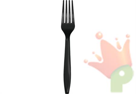 FORCHETTA 18 CM NERO 24 PZ