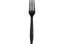 FORCHETTA 18 CM NERO 24 PZ