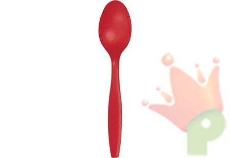 CUCCHIAIO 16 CM ROSSO 24 PZ