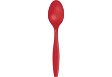 CUCCHIAIO 16 CM ROSSO 24 PZ