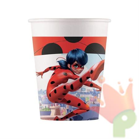 BICCHIERI CARTA LADYBUG 8 PZ 200CC
