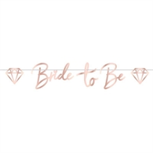 FESTONE ADDIO AL NUBILATO BRIDE TO BE ROSA GOLD 150 CM